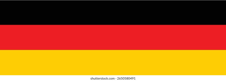 The flag of Germany. Flag icon. Standard color. Round flag. Computer illustration. Digital illustration. Vector illustration.