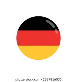 Flag Of Germany Icon Vector Design.