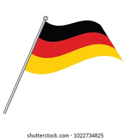 Flag of Germany. Germany Icon vector illustration,National flag for country of Germany isolated, banner vector illustration. Vector illustration eps10.