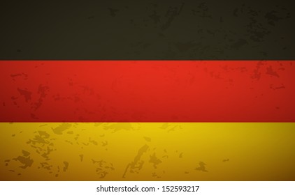Flag Germany isolated on grunge background vector