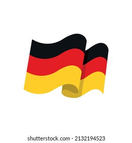 Flag Germany. Flag isolated on white background. National banner. Flag vector