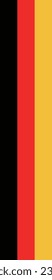 The flag of Germany. A long banner. Flag icon. Vertical pattern. Standard color. A rectangular flag. Computer illustration. Digital illustration. Vector illustration.