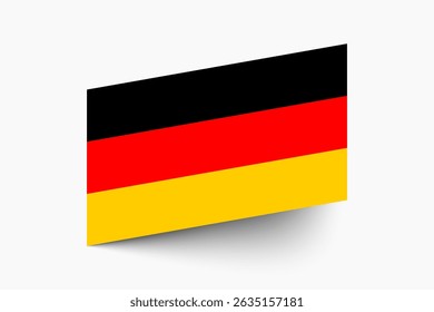 Flag of Germany. Germany flag official colors tilted icon digital vector illustration design.