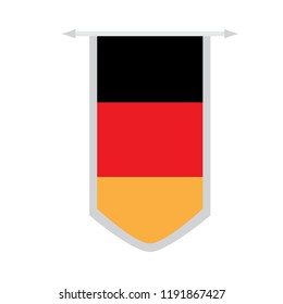 Flag of Germany on a banner