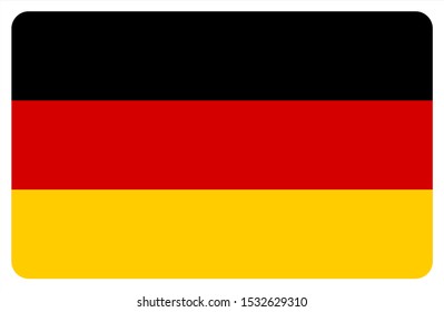 flag of germany on white background