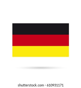 Flag of Germany on a white background