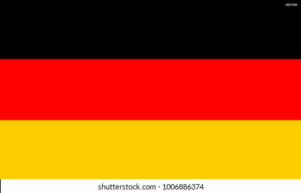 Flag of Germany. Symbol of Independence Day, souvenir soccer game, button language, icon.