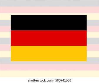 Flag of Germany. Tricolor Flag Vector
