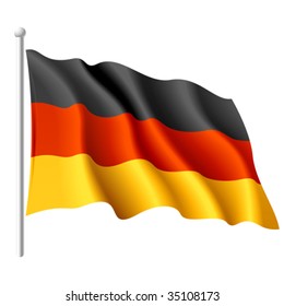 Flag of Germany. Vector.