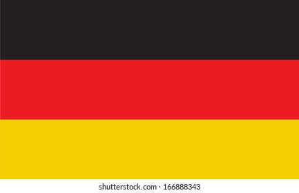 Flag of Germany. Vector. Accurate dimensions, element proportions and colors.