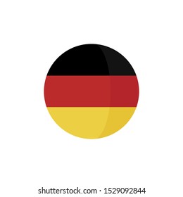 Flag Germany vector icon symbol isolated on a white background