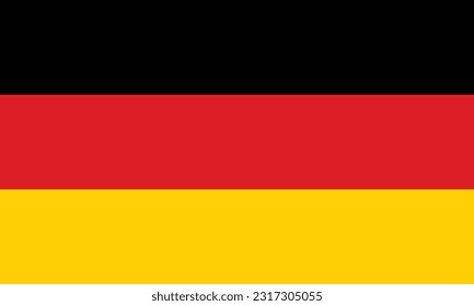 Bandera de Alemania - Ilustración vectorial.