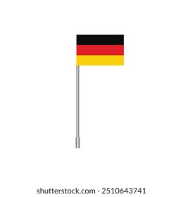 Bandera de la Ilustración vectorial de Alemania.