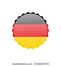 Bandera de la Ilustración vectorial de Alemania.