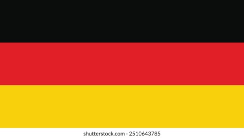 bandera de Alemania Ilustración vectorial.