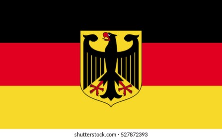 Flag of Germany vector illustration