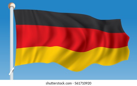 Flag of Germany - vector illustration