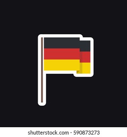 flag of Germany. vector illustration