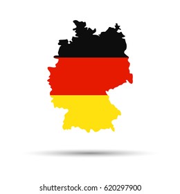 Flag Germany. Vector illustration.
