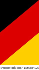 flag of germany vertical. vector background