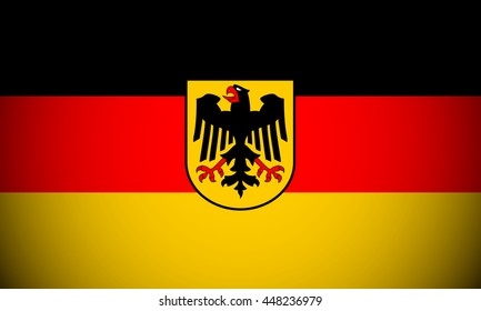 Flag of Germany with Vignette