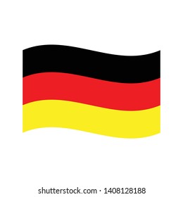 Flag of Germany wave template design vector illustration