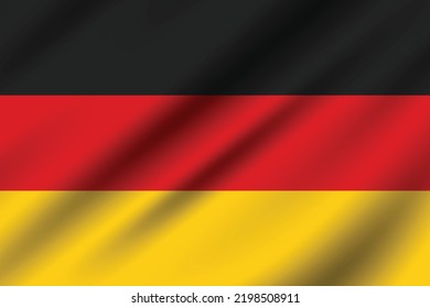 Flag of Germany. Germany waving flag. flag design, the national symbol of Germany, 3D Germany flag. 