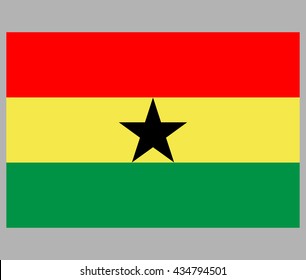 The flag of Ghana