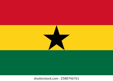 Flag of Ghana, 3:2 Format, Ghana Flag	