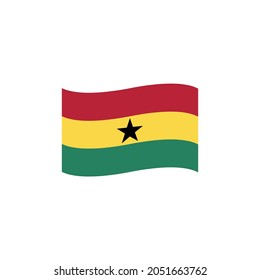 Flag of Ghana emoji vector