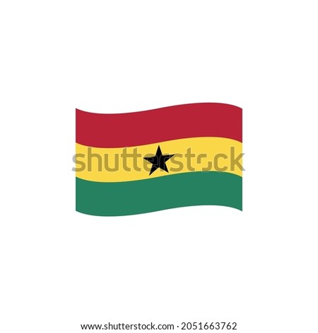 Flag of Ghana emoji vector