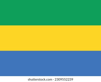 The flag of Ghana. Flag icon. Standard color. Standard size. Rectangular flag. Computer illustration. Digital illustration. Vector illustration.