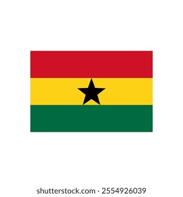  flag of Ghana isolated vector 