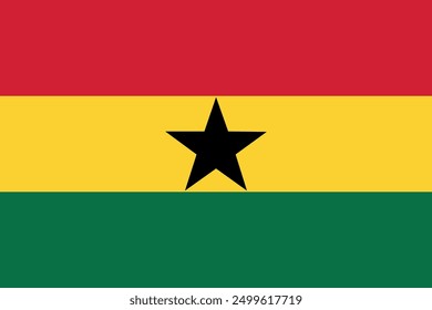 The flag of Ghana, vector design