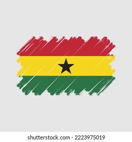 Flag of Ghana vector illustration