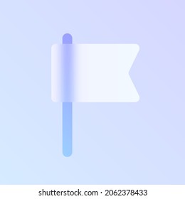flag glass morphism trendy style icon. flag color vector icon with blur, transparent glass and purple gradient. for web and ui design, mobile apps