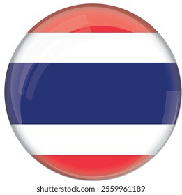  flag with glossy rounded button for football team and national emblem	