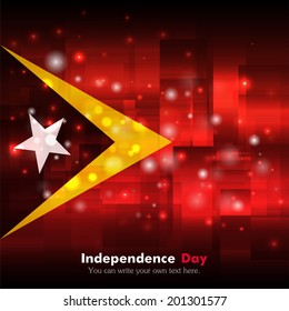 Flag. Glowing background. Independence Day. Techno. Abstract.  