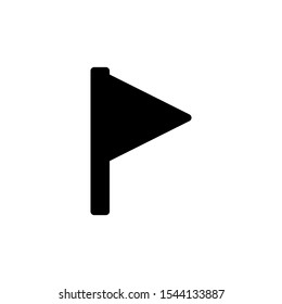 flag glyph black and white