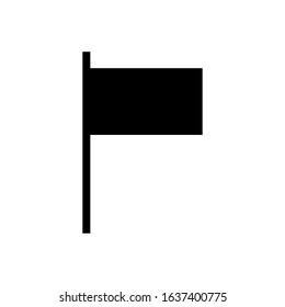 flag glyph vector icon - ui icon vector