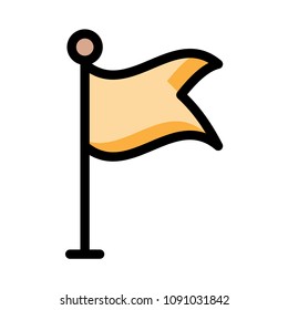 flag goal sign 