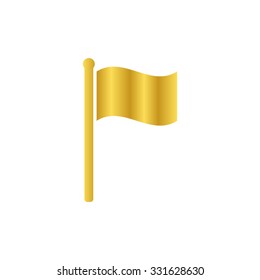 Flag Gold Vector Icon Stock Vector (Royalty Free) 331628630 | Shutterstock