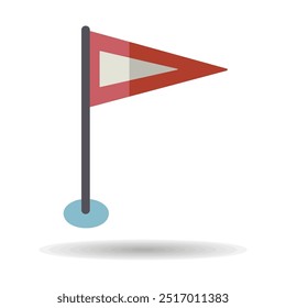Sinalizador GPS pin vetor ícone isolado. Sinal de navegação. Símbolo gráfico para site de viagens e turismo e design de aplicativos, logotipo, aplicativo, UI