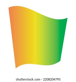 flag gradient vector and orange yellow   green collor 