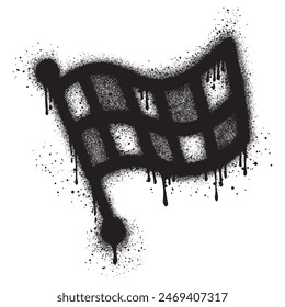 flag graffiti with spray paint