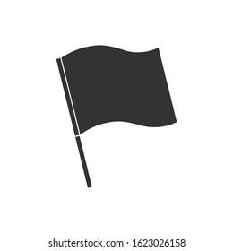 Flag graphic icon. Flag flat sign isolated on white background. Vector illustration