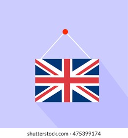 A flag of Great Britain