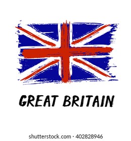 Flag Of Great Britain - Grunge