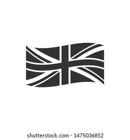 Flag of Great Britain icon isolated. UK flag sign. Official United Kingdom flag sign. British symbol. Flat design. Vector Illustration