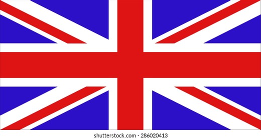 Flag of Great Britain illustration vector